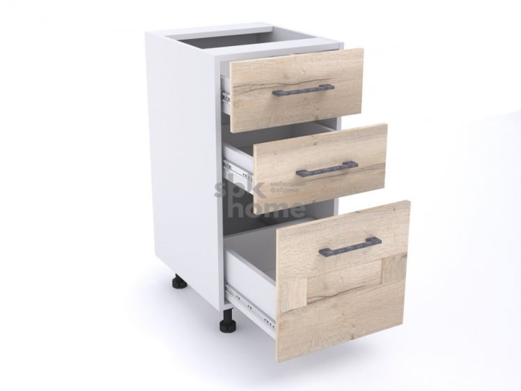 Стол с ящиками СЯ-40 (520), Дублин (400*520*820) Дуб галифакс белый, 21680 _1