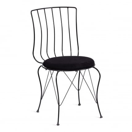 Стул LALITA (mod. 172) металл/ткань, 44 х 51.5 х 85 см, Black (черный)_0