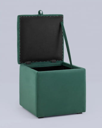 Пуф с крышкой Нильсон велюр Зеленый_5