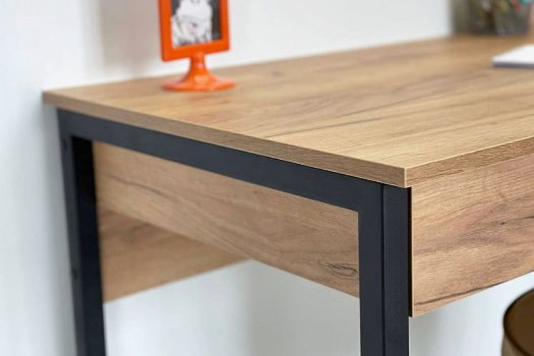 Стол Юниор SMU-01 дуб крафт золотой/черный муар_5