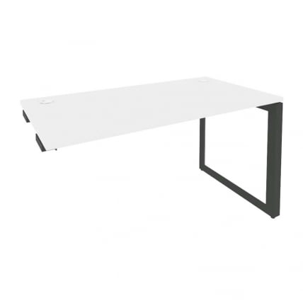 Стол-приставка на О-образном м/к к опорным элементам ONIX O.MO-SPR-3.7 Белый Бриллиант/Антрацит_0