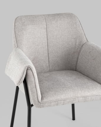 Кресло Бесс рогожка Светло-серый_3