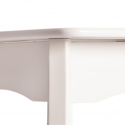 Стол CATERINA PROVENCE бук, мдф, 100+30x70x75 см, Ivory white_13
