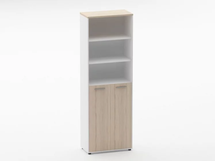 Шкаф 5 широкий верх открытый, низ закрытый Deka 10.23.131 Туя/Белый_0