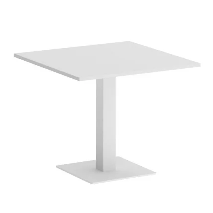 Стол журнальный квадратный HOME OFFICE VR.SP-5-90.2 Белый Бриллиант/Белый металл_0