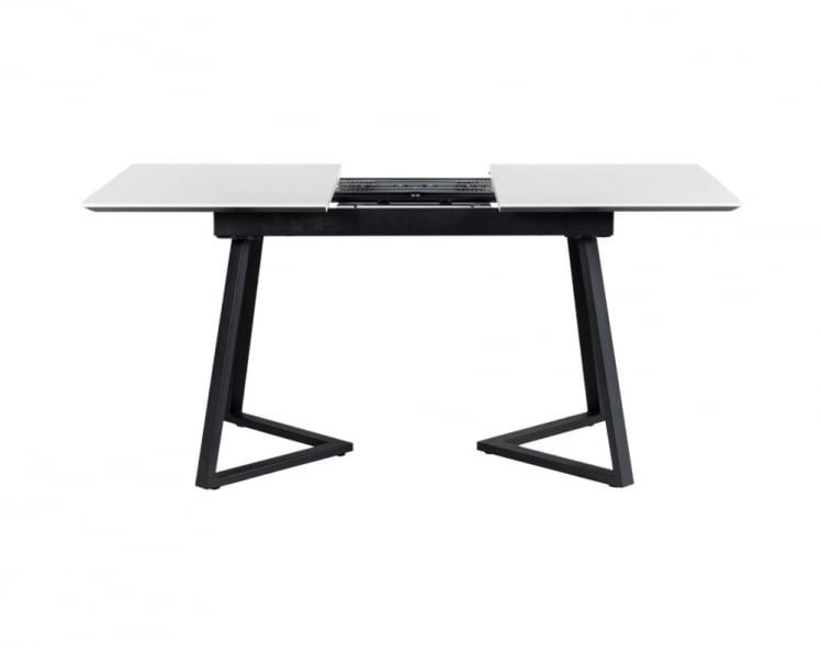 Стол Роналдо раздвиж. 140-180 Светлый мрамор/Бабочка_3