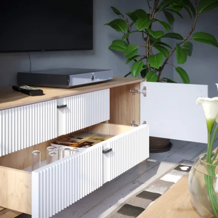 Набор мебели для гостиной Бари №1 Дуб Золотой Белый_2