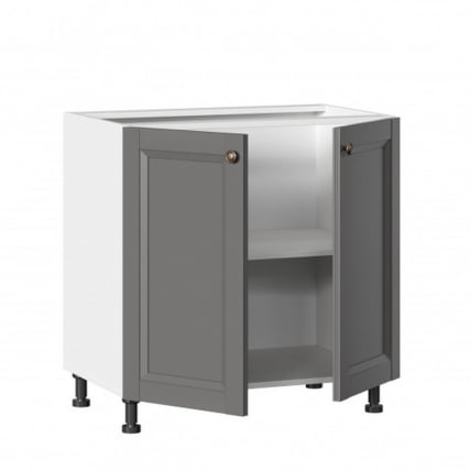 Тумба кухонная 800 Амели-3 ЛД 299.060.000.009 Белый Оникс серый_1