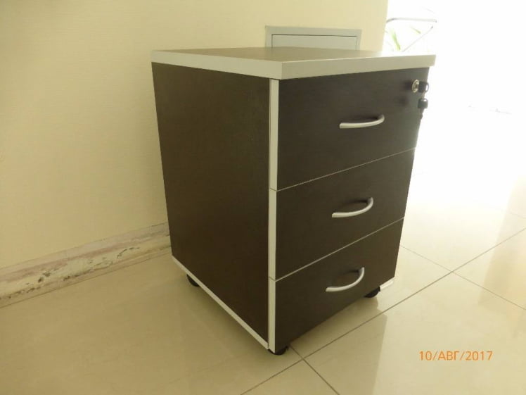 Тумба подкатная с 3 ящиками ZOM27530301 Венге_2