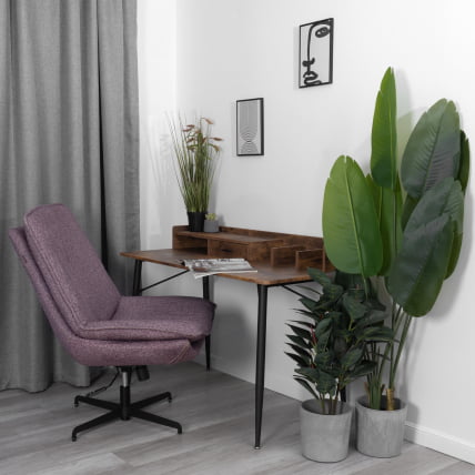 Кресло лаунж Cosmo велюр/букле, VT shape wood rose_13