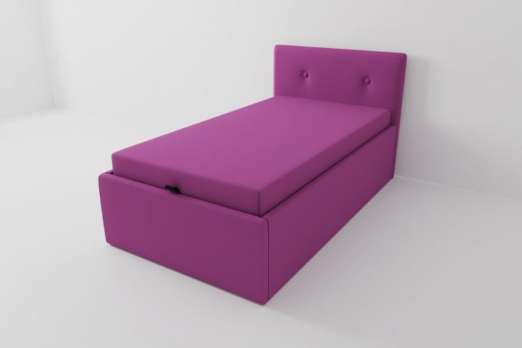 Детская кровать Екатеринбург с подъемным механизмом и матрасом Цвет фасада: Розовый; Материал фасада: ЛДСП; Спальное место: 800х1600 _0