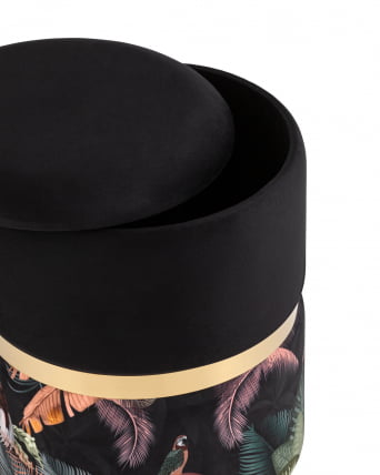 Пуф Кэрри с ящиком велюр Tropic без ножек_3