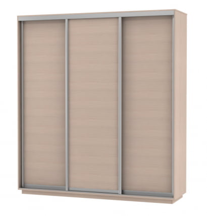 Шкаф-купе трехдверный Экспресс Трио Элемент 1800х2200х Дуб молочный / 1800х2200h_0