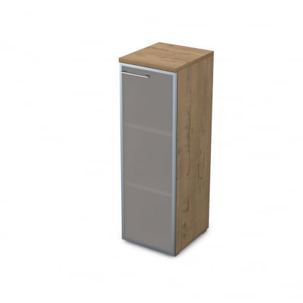 Пенал средний со стеклом левый GLOSS LINE 9НЛ.017.6 Teakwood_0