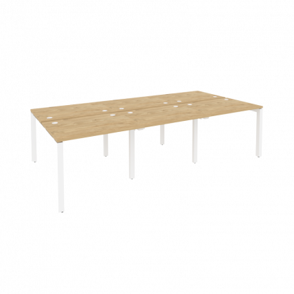 Рабочая станция на П-образном м/к ONIX O.MP-D.RS-6.1.7 Тиквуд Светлый/Белый_0