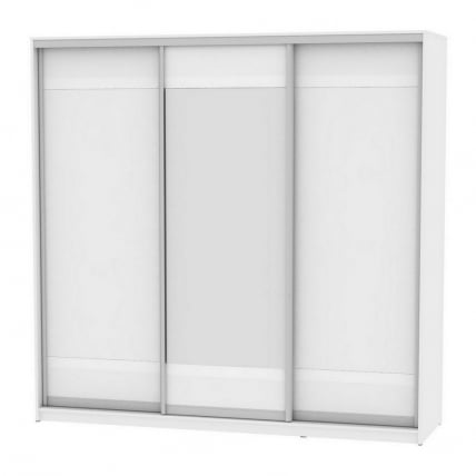 Шкаф-купе B-230х235х60-2(Белый-D9D10D9)_0