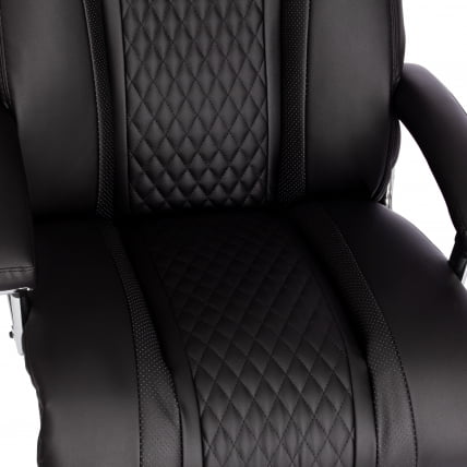 Кресло офисное Trust (max) кож/зам, черный/черный стеганный/черный, 36-6/36-6/36-6/06_9