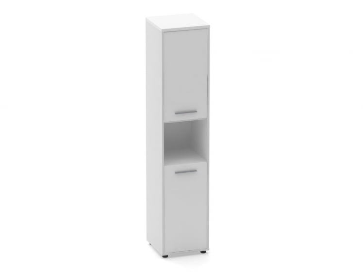 Шкаф 4 узкий закрытый, с нишей Deka 10.19.12Л Белый_0