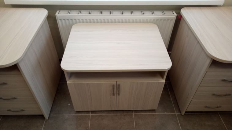 Тумба под оргтехнику Glassy 3.16.10 Туя_2