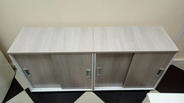 Тумба-купе Deka 9.02.08 Дуб Сантана светлый/Белый_10