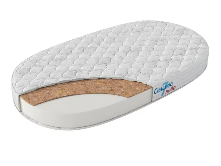 Матрас из ортофайбера с кокосом Принц Классик Овальный (жаккард с кантом 10 см)_0