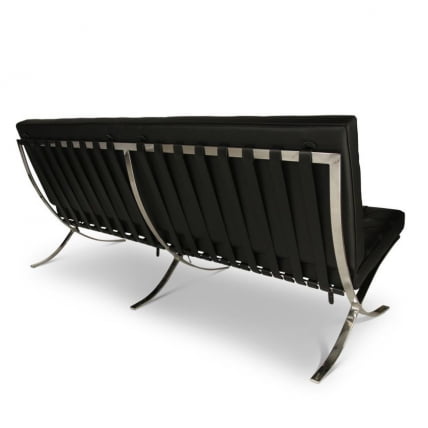 Диван двухместный Everprof Barcelona - 2 экокожа Черный_2