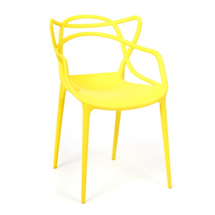Стул Кат Чаир (мод. 028) пластик, 53 кс 59 кс 82,5 см, желтый (Йеллов Й-01) / Cat Chair (mod. x x (Yellow Y-01)_0