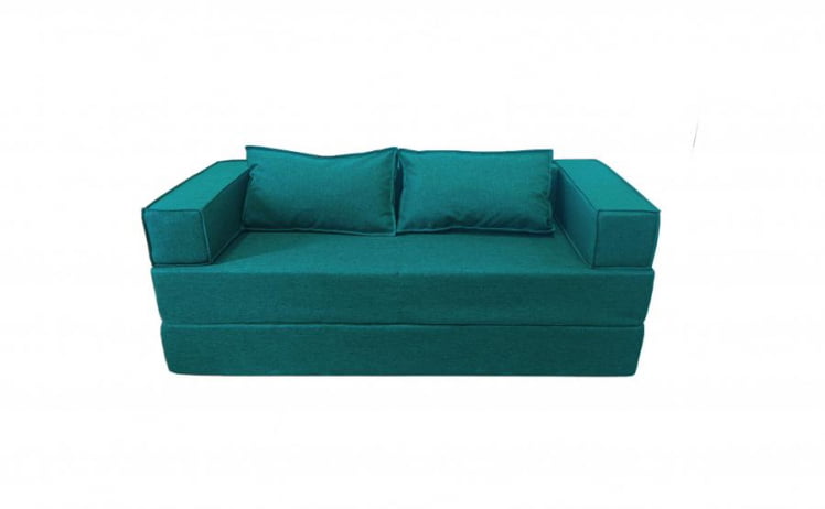 Диван прямой бескаркасный Хит (Berhouse) Цвет фасада: Азур; Тип: Прямой; Материал фасада: Рогожка_0