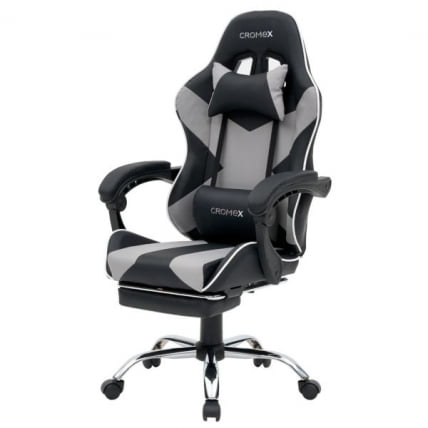 Кресло компьютерное CROMEX (КРОМЕКС) Wave GM-145 экокожа черное/серое_3