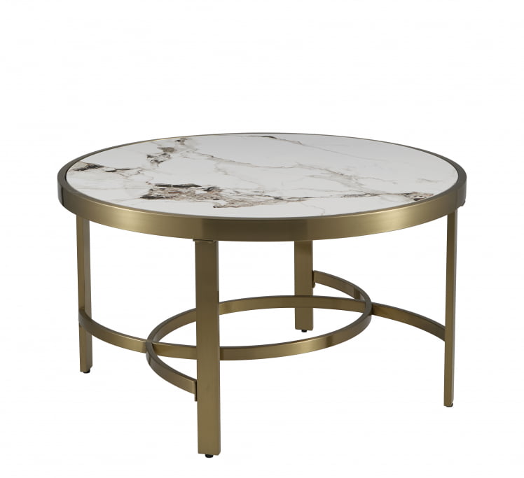 Журнальный столик Адриана 80*80 см светлая керамика_1