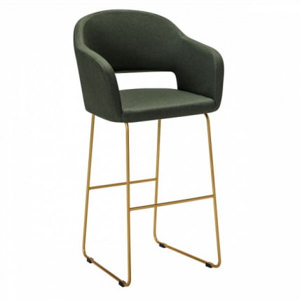Кресло Бар Oscar Б темно-зеленый/Линк золото_0