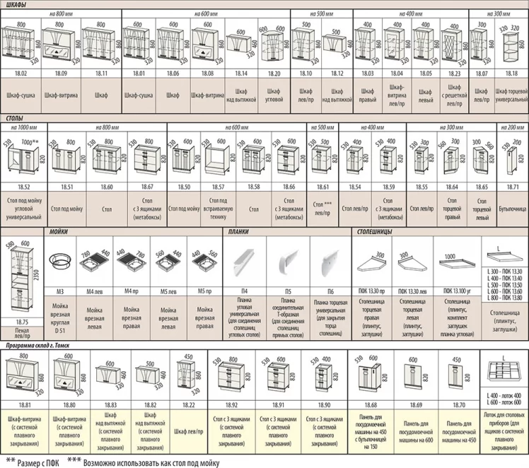 Модульная кухня Афина-18