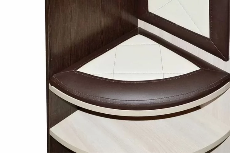 Вешалка угловая Ольга 8 Ясень шимо светлый Венге_3