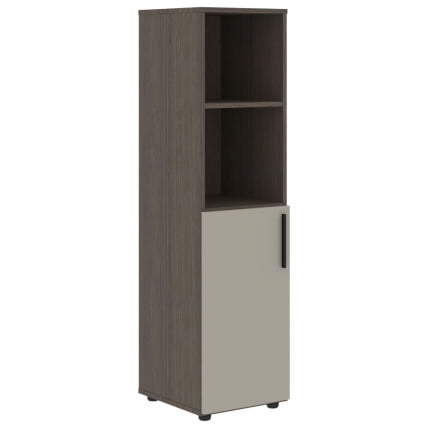 Шкаф-колонка с глухой малой дверью (левый) VELION VMCS 40.5 L Аметист Дуб Сильвер_0