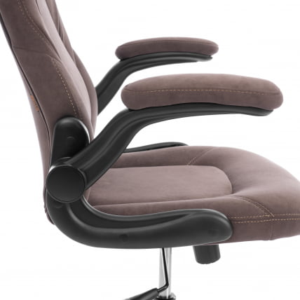 Кресло геймерское BAZUKA metalBL велюр, коричневый, 6_6