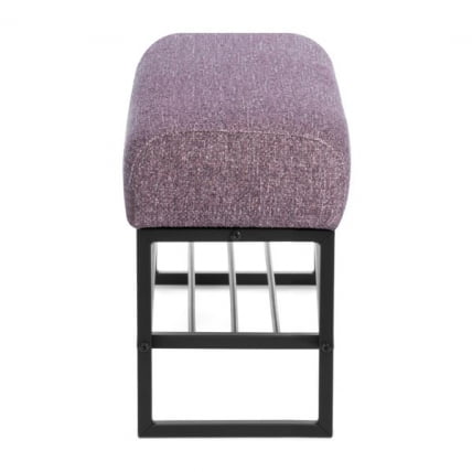 Банкетка-обувница Charli Lux Б/Чарли Люкс велюр/букле, VT shape wood rose_1