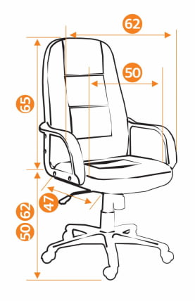 Кресло руководителя СН747 синий 2601_1