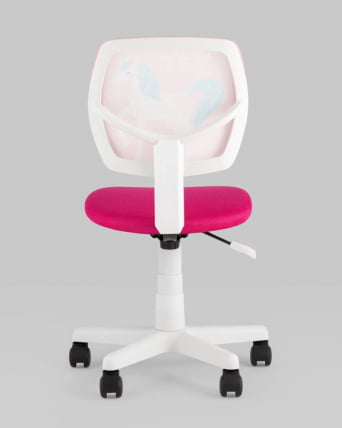 Кресло компьютерное детское ЛОЛО Unicorn пластик белый_5