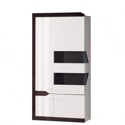 Шкаф многоцелевого назначения Ронда 306 Венге Белый глянец_0
