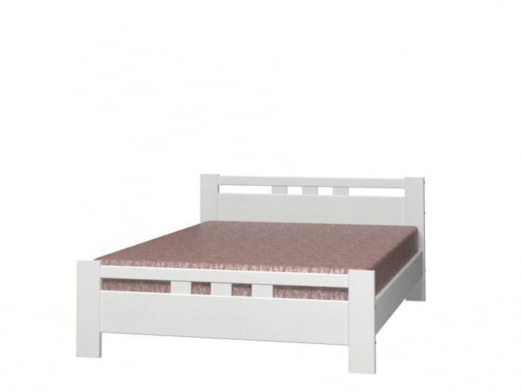 Кровать из массива Вероника 2 200х140 Белый Античный_1