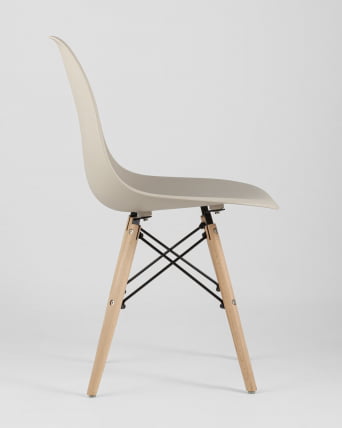 Стул Еамес Стйле ДСВ бежевый (разборный каркас) / Eames Style DSW_5