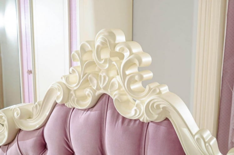 Комплект мебели для спальни Маркиза №6 Алебастр Сиреневый_3