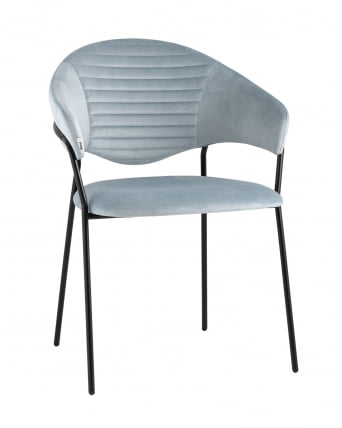 Стул Алексис велюр Пыльно-голубой_0
