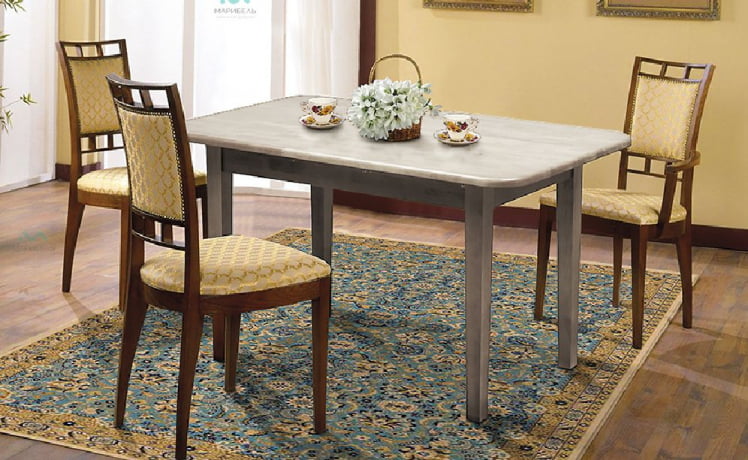 Стол обеденный массив Дуб беленый (1400)_0