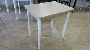 Стол обеденный Ломберный ЛДСП Ноги белые ЛДСП дуб выбеленный_0