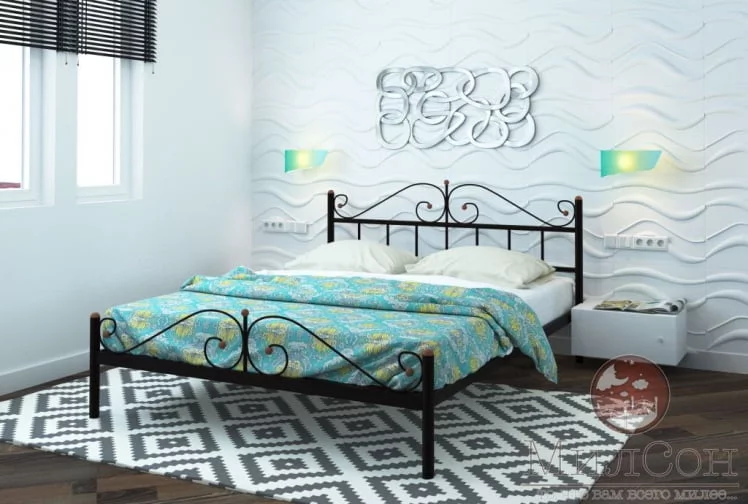 Кровать Диана Plus 1400х1900 Черная_1