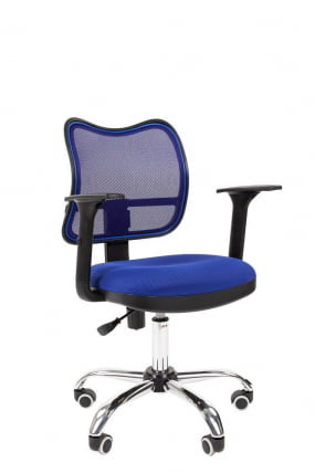 Офисное кресло для оператора CHAIRMAN 450 Chrome New Синий_0