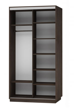 Шкаф-купе двухдверный Экспресс Дуо Комби 1200х2200h Венге_1