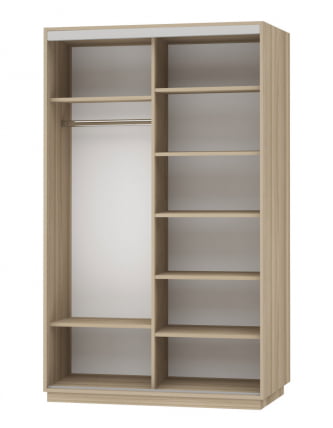 Шкаф-купе двухдверный Экспресс Дуо 1400х2200h Улица/Ясень шимо светлый_1