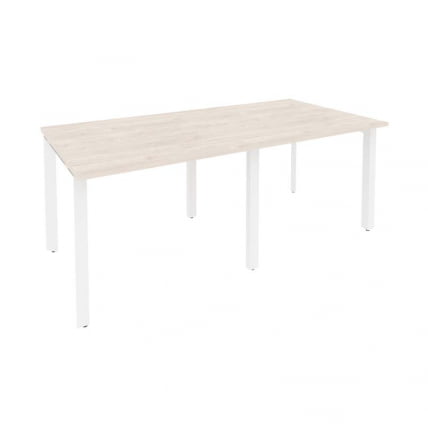 Стол переговорный (2 столешницы) ONIX O.MP-PRG-2.1 Денвер Светлый/Белый_0
